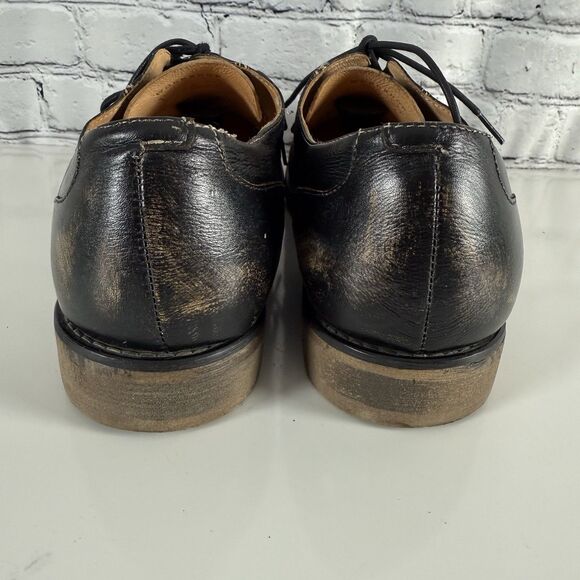 BED STU Gibson Wingtip Oxford Black Dress Shoes Brogue Leather Upper Men Size 12 - Picture 7 of 16